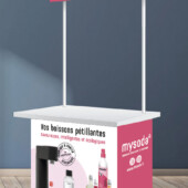 Stand PLV MySoda : maquette et exé