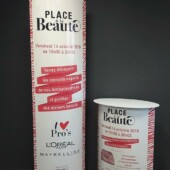 PLV pour corner opération beauté