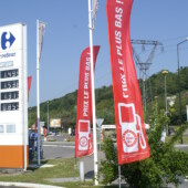 Drapeau signalétique extérieure