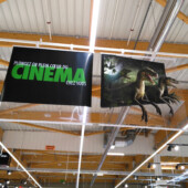 Affiches suspendues en pvc transparent