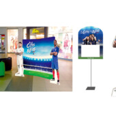 Déclinaison et exé de PLV : totem, silhouettes, etc.